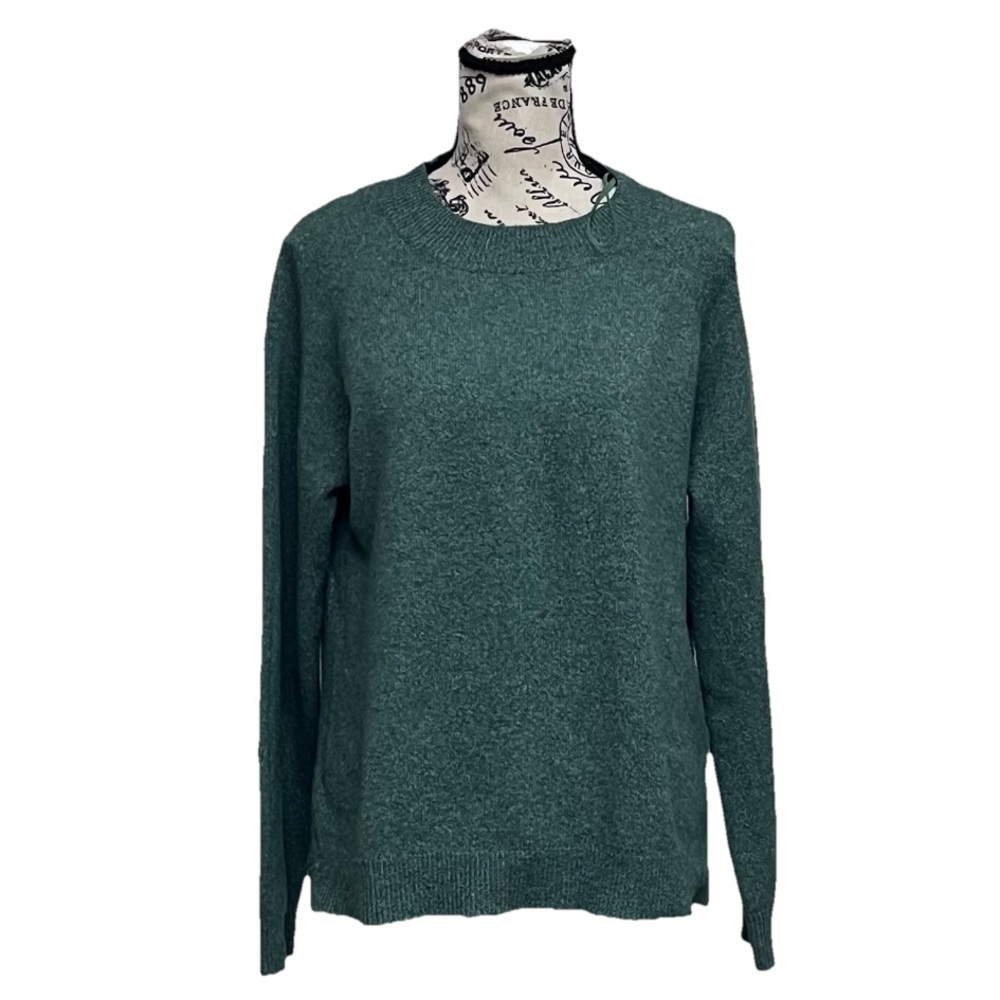 ONLY ONLRICA Kelly Green Knit Pullover Sweater | Forest Fairy Preppy Old Money S - Picture 2 of 10
